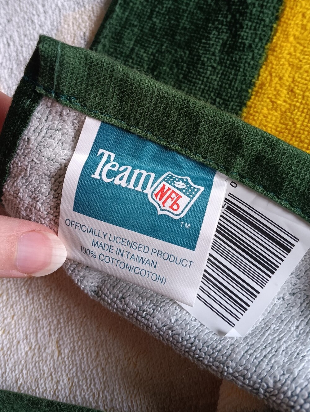 šš Vintage 1996 Green Bay Packers Cotton Beach Towel NFL Football Summer - Picture 7 of 10